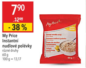 Instantní nudlové polévky My Price