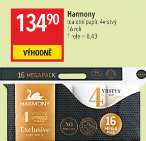 Toaletní papír 4vrstvý Exclusive Harmony