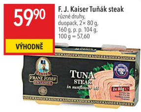 Tuňák steak v oleji Exclusive Franz Josef Kaiser
