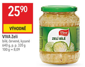 Zelí bílé sterilované Viva