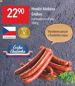 Hovězí klobása Globus