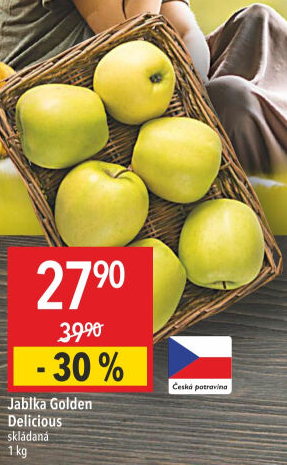 Jablka Golden Delicious