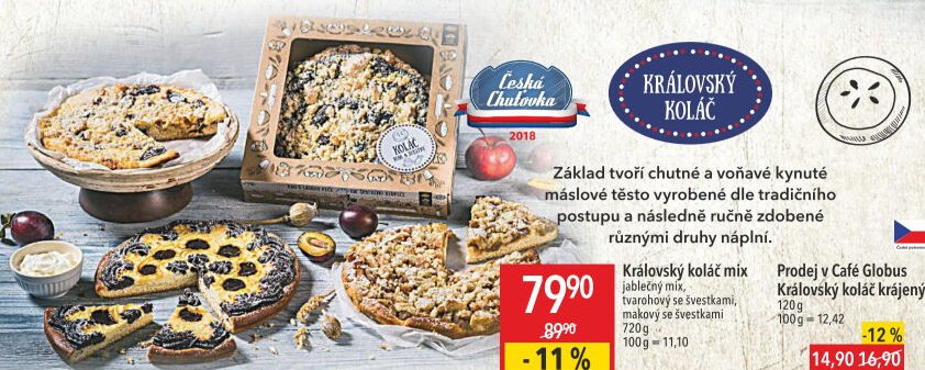 Koláč královský Globus