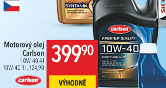 Motorový olej 10W - 40 Premium Quality SEMI Carlson