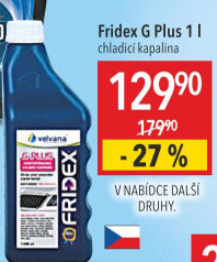 Nemrznoucí chladicí kapalina G Plus Fridex Velvana