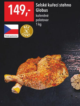 Selské kuřecí stehna kořeněné Globus