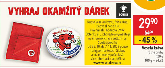 Sýr tavený Veselá kráva