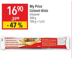 Těsto listové My Price