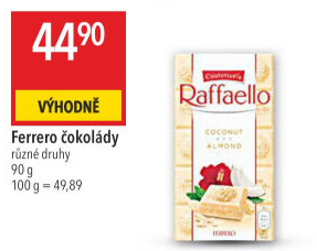 Čokoláda Raffaello Ferrero
