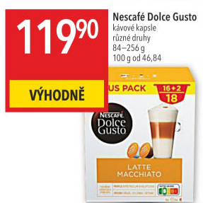 Kapsle Dolce Gusto Nescafé