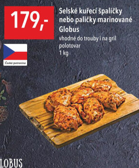 Selské kuřecí stehna marinovaná Globus