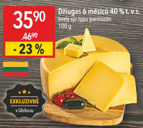 Sýr Džiugas - Globus akcniletaky.com