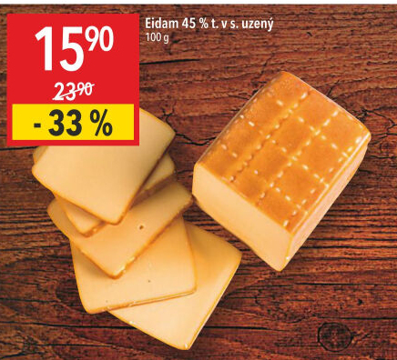 Sýr Eidam uzený 45%