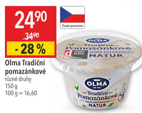 Tradiční pomazánkové Olma