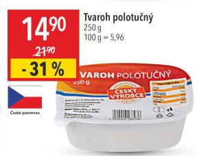 Tvaroh polotučný