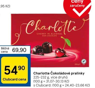 Bonboniéra pralinky Charlotte