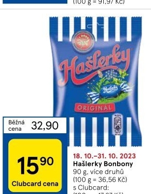 Bonbony Hašlerky Sfinx