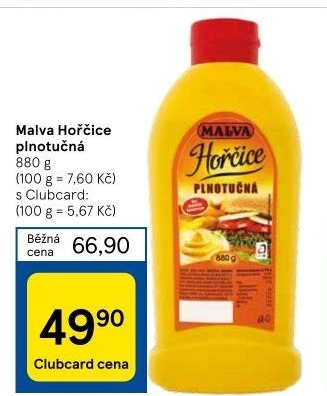 Hořčice plnotučná Malva