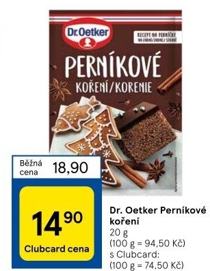 Koření Perníkové Dr. Oetker
