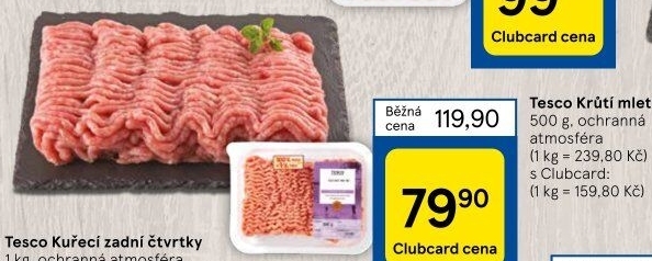 Krůtí mleté maso Tesco
