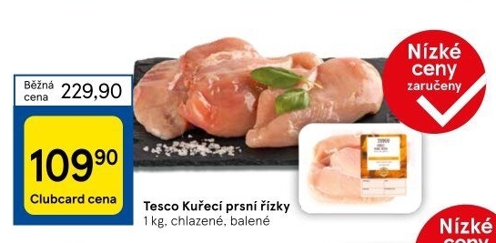 Kuřecí prsní řízky Tesco