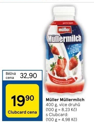 Nápoj mléčný Müllermilch Müller