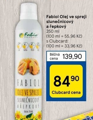 Olej ve spreji Fabio