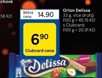 Oplatky celomáčené Delissa Orion