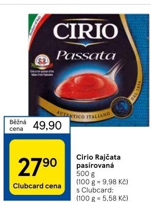 Pasírovaná rajčata Cirio