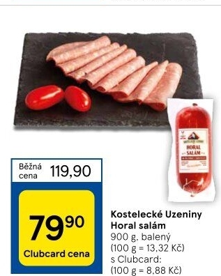 Salám Horal Kostelecké uzeniny
