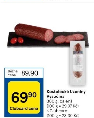 Salám Vysočina Kostelecké uzeniny