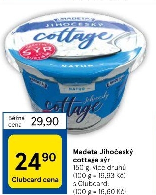 Sýr Cottage Jihočeský Madeta