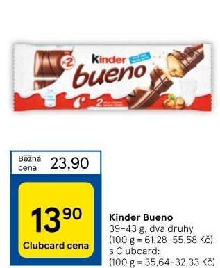 Tyčinka Bueno Kinder