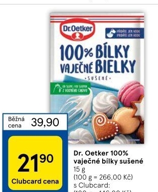 Vaječné bílky sušené Dr. Oetker