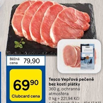 Vepřová pečeně bez kosti Tesco
