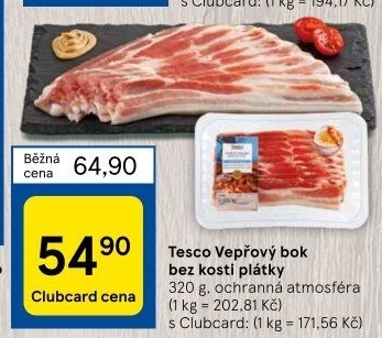 Vepřový bok bez kosti Tesco