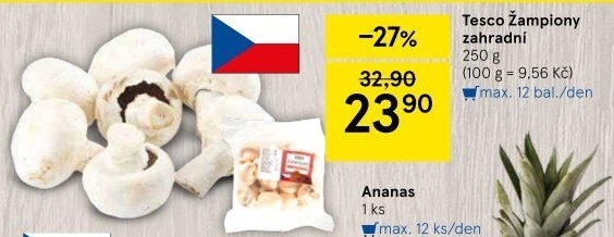 Žampiony zahradní Tesco