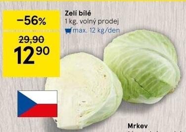 Zelí hlávkové bílé
