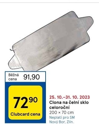 Clona na přední sklo auta