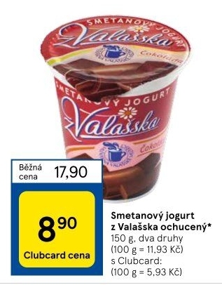Jogurt smetanový ochucený z Valašska Mlékárna Valašské Meziříčí