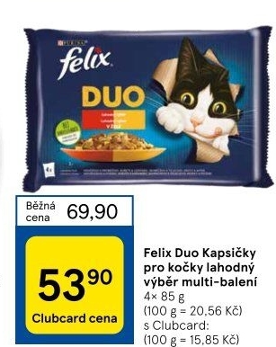 Kapsičky pro kočky Duo Felix Purina