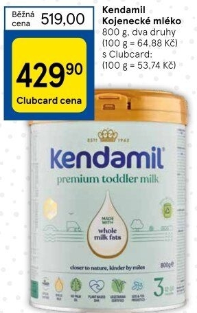 Kojenecká výživa Kendamil