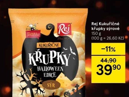 Křupky kukuřičné ochucené bez lepku Rej
