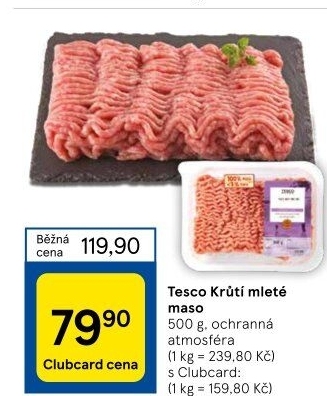 Krůtí mleté maso Tesco