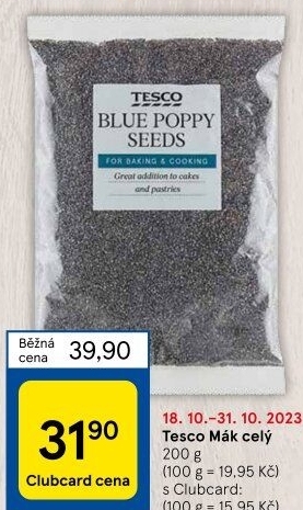 Mák modrý Tesco