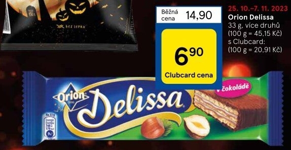 Oplatky celomáčené Delissa Orion