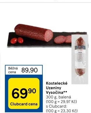 Salám Vysočina Kostelecké uzeniny