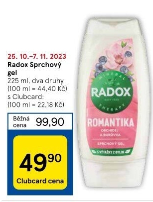 Sprchový gel Radox