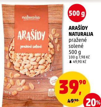 Arašídy pražené Naturalia