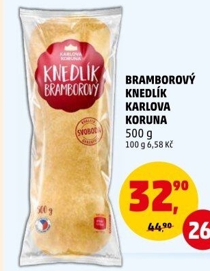 Knedlík bramborový Karlova Koruna